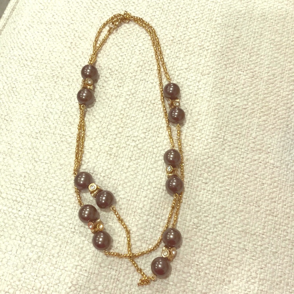 J. Crew Gold and Grey Necklace